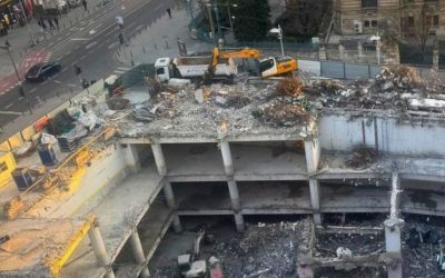 Imagini EXPLOZIVE de pe șantierul AFI Central Tower din Calea Victoriei!