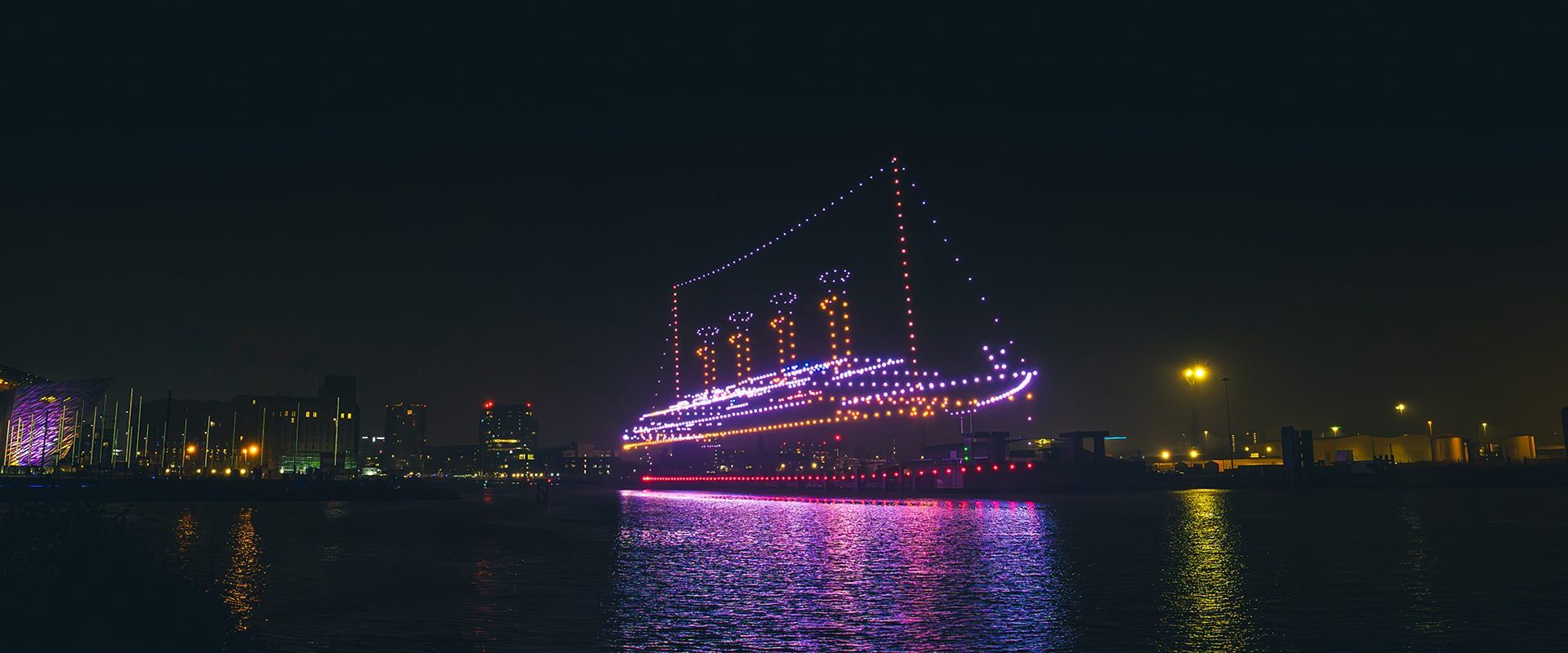 BBC’s Made Of Here campaign docks in Northern Ireland with a Titanic-sized drone display