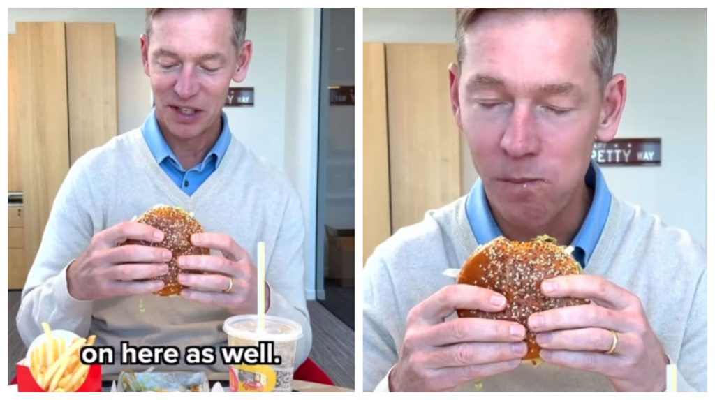 Șeful McDonald’s, „taxat” după ce-a gustat: Nici o îmbucătură din burger!