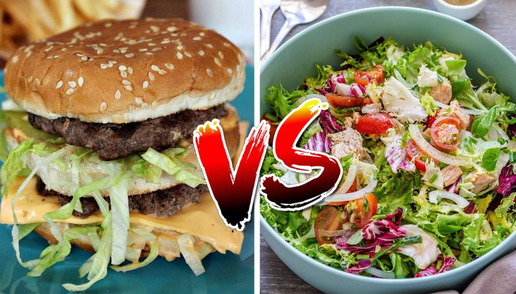 Salată cu ton vs. Big Mac: Ce crește mai mult numărul de calorii?