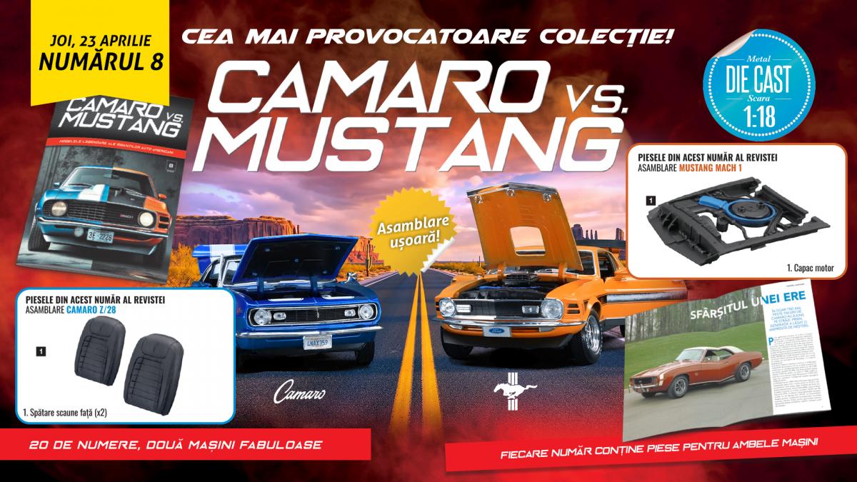 Camaro vs. Mustang: Duelul continuă! Colecționarii, pe urmele noilor machete