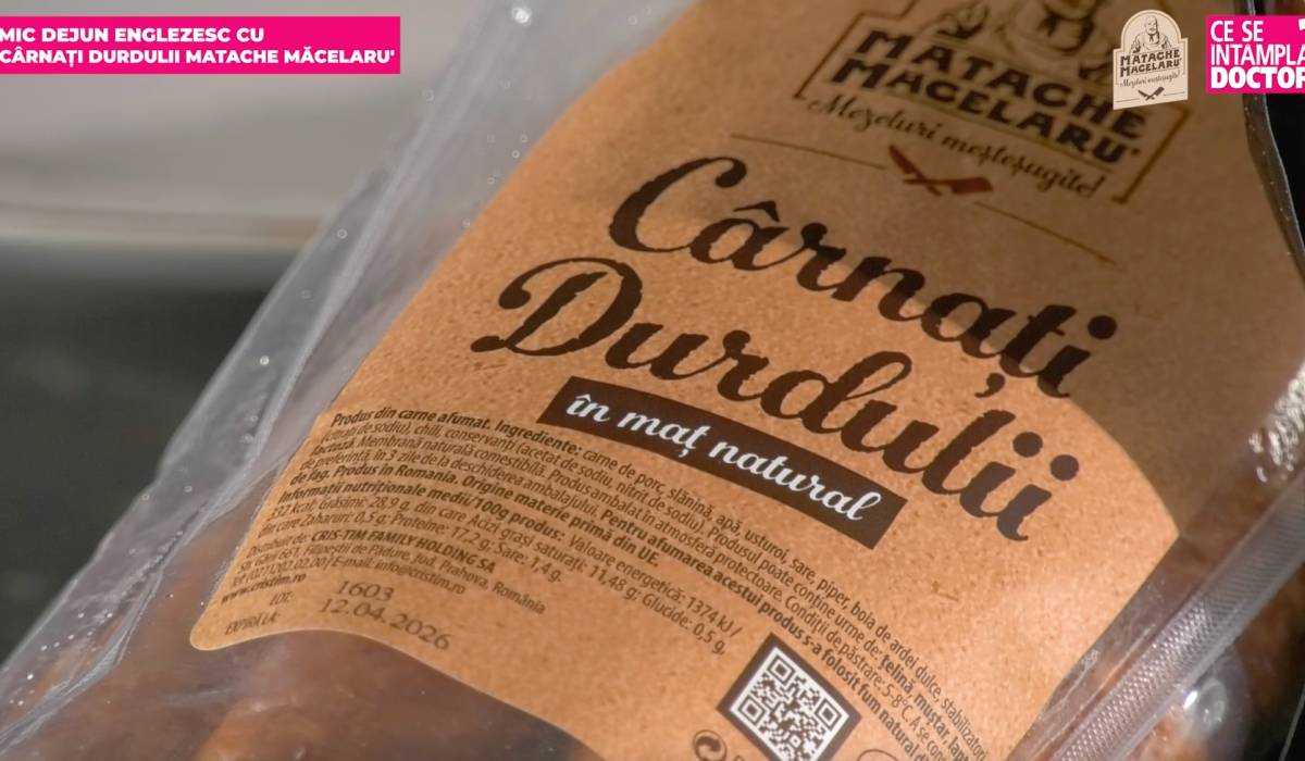 Mic dejun englezesc, dar cu cârnați Durdulii de la Matache Măcelaru’