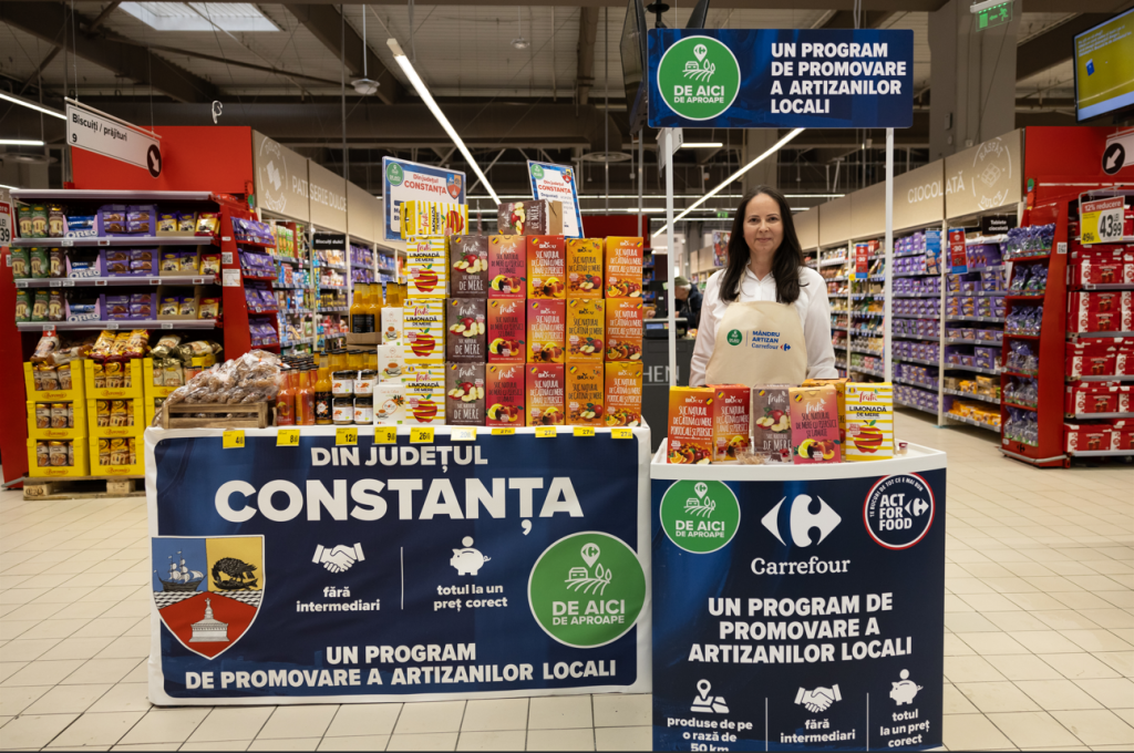 Evenimentul de la Băneasa pune în valoare produsele tradiționale românești și lansează o invitație pentru producătorii locali din București și Ilfov Un eveniment dedicat produselor tradiționale românești are loc în aceste zile în cadrul Carrefour Băneasa, oferind clienților posibilitatea de a descoperi o gamă variată de bunătăți locale