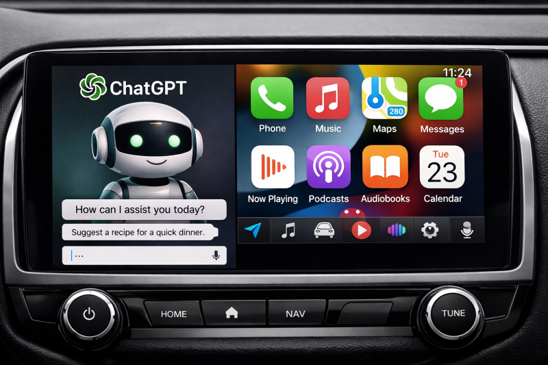 ChatGPT intră în mașină: Apple permite integrarea AI-ului conversațional în CarPlay Apple face un pas important în domeniul inteligenței artificiale, permițând integrarea ChatGPT în sistemul său CarPlay