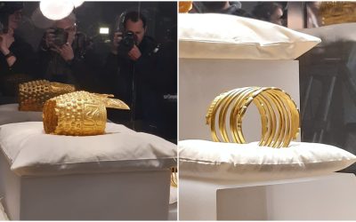 Coiful de la Coțofenești și brățările dacice, tezaur expus la Muzeul de Istorie