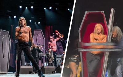 Iggy Pop, show incendiar la Coachella: A ieșit de pe scenă într-un sicriu