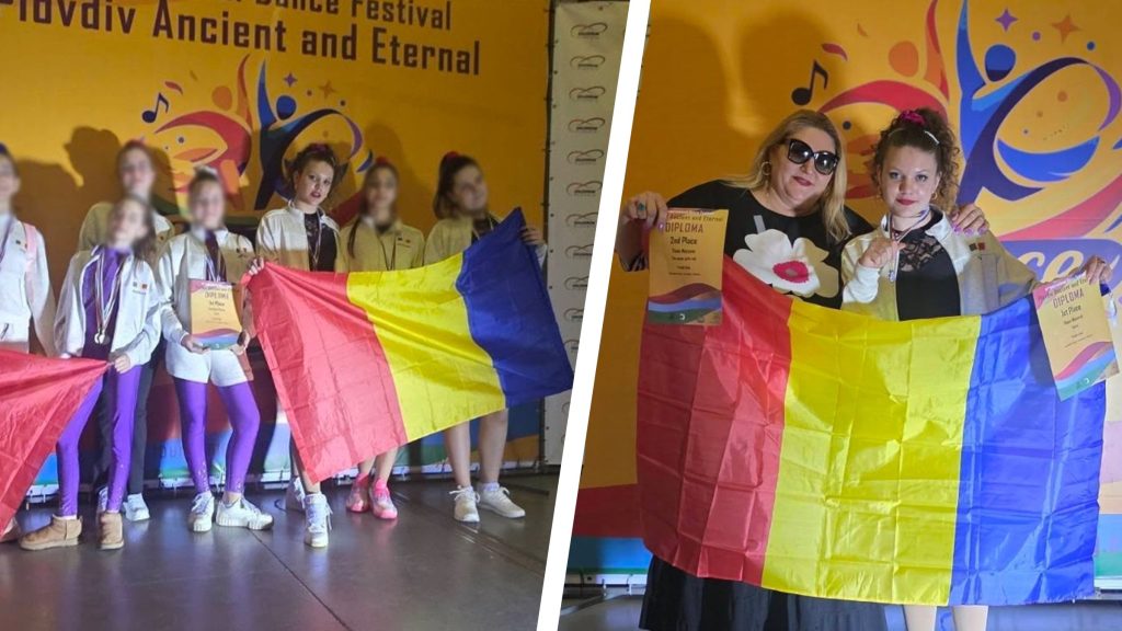 Thais Șoșoacă, fiica eurodeputatului Diana Șoșoacă, a obținut două medalii de AUR la un concurs de gimnastică ritmică desfășurat în Bulgaria