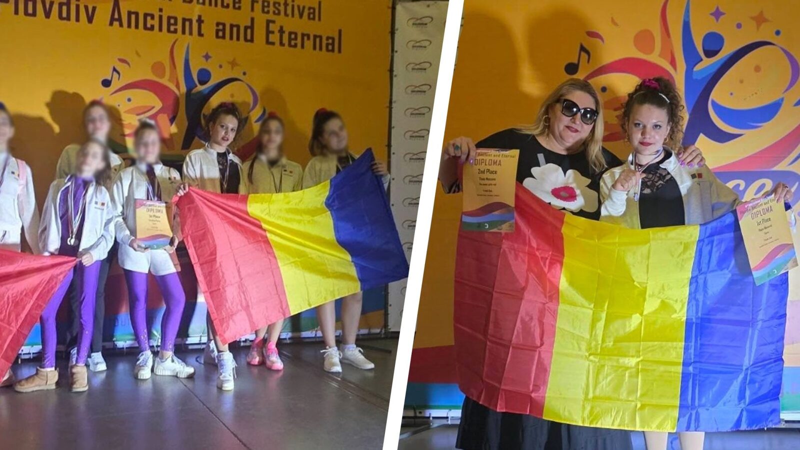 Thais Șoșoacă, fiica eurodeputatului Diana Șoșoacă, a obținut două medalii de AUR la un concurs de gimnastică ritmică desfășurat în Bulgaria