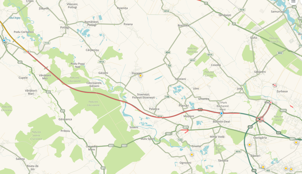 Cozi infernale pe A1: 20 km până în București! Ce rute ocolitoare poți folosi