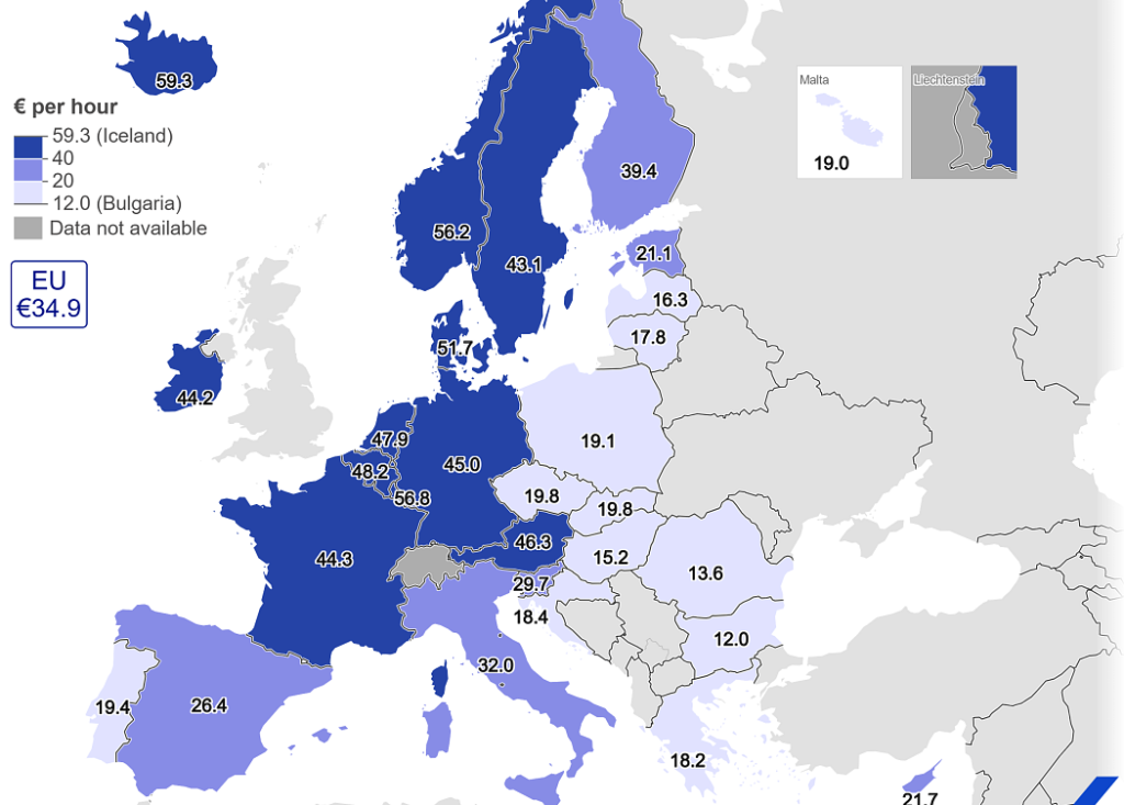 Românii muncesc mai mult, dar câștigă puțin, arată Eurostat