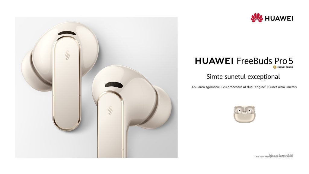 Huawei FreeBuds Pro 5: Sunet PERFECT, chiar și-n haosul urban