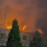 Incendiu de Paște la Mănăstirea Bistrița din Vâlcea: VIDEO