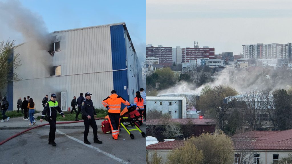 Incendiu în Constanța: Doi bărbați și o fetiță, la spital după foc la un apartament din Henri Coandă