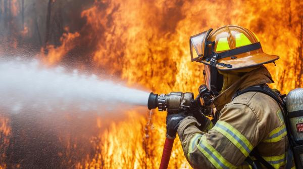 Incendiu MASIV la un service auto din Galați: Proprietar, cu ARSURI grave, la spital