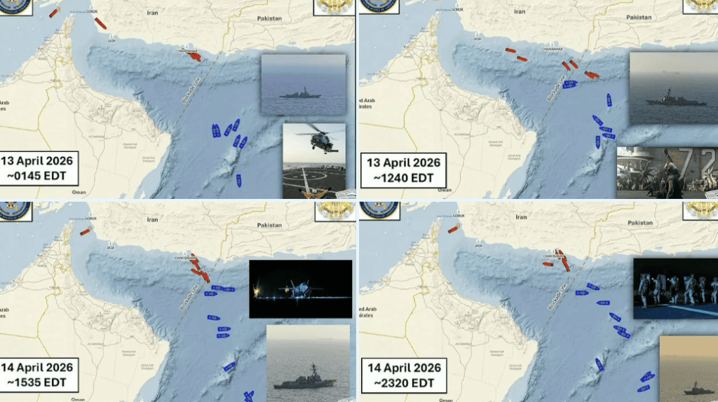 Blocada STRÂNSĂ în Ormuz: SUA verifică toate navele iraniene. Teheranul negociază