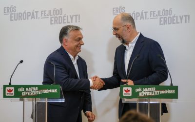 Kelemen Hunor, pe scena cu Viktor Orban: „Șeful ardelenilor” la Debrețin