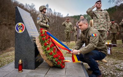 Lari Brînzan, omagiu emoționant în Bosnia pentru eroul căzut după 1990