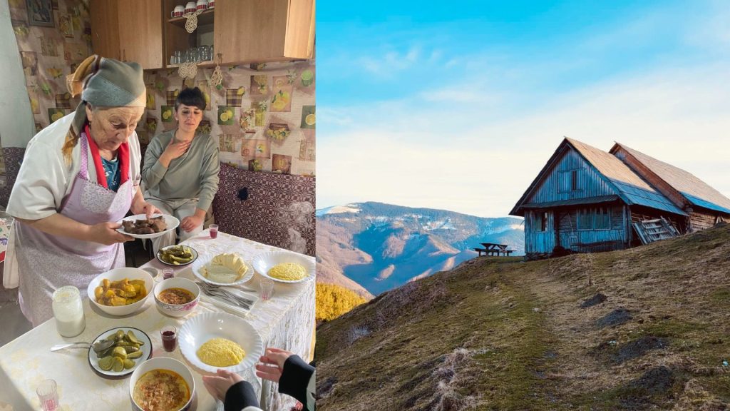 Maria Hoadrea, bunica din Țara Colibelor, răsfață turiștii cu bucate alese