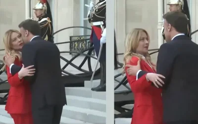 Macron și Meloni, noi gesturi bizare: Ce au surprins camerele video