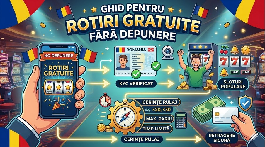 Advertorial – Luni, 23 Martie 2026, ora 16:16 – 1500 citiri Promoțiile fără depunere, atracția principală a cazinourilor online din România Industria jocurilor de noroc online din România înregistrează o creștere spectaculoasă, cu cazinourile virtuale luptând pentru a atrage noi jucători