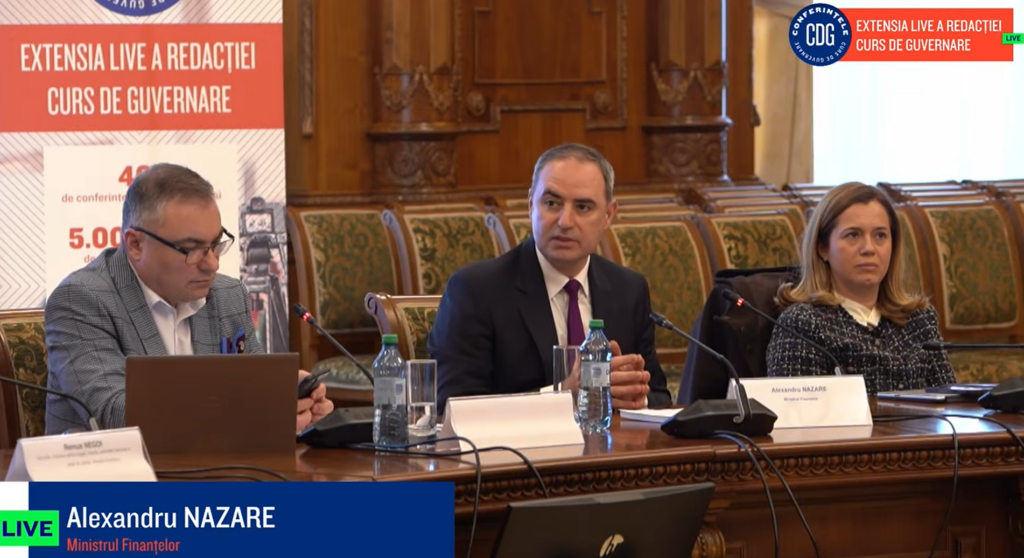 Ministrul Finanțelor, la CDG: Deficit bugetar sub 1% din PIB, fonduri europene în joc