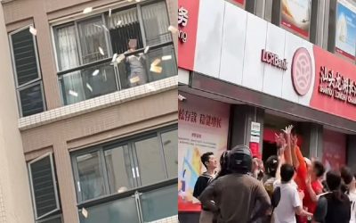 Femeie, furie și dolari: 160.000 aruncați de la balcon după cearta cu soțul în China