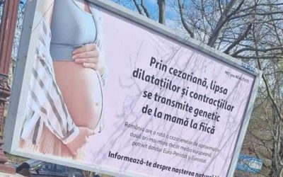 Panourile anti-cezariană, criticate dur de Colegiul Medicilor din București