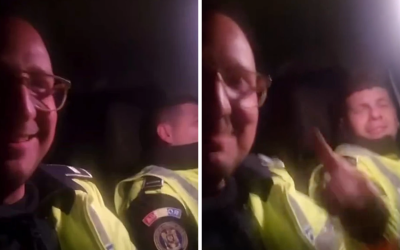 Șoferi chefuiți, scandări scandaloase în mașina de serviciu: „Să sară permisele!”