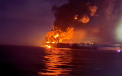 Deversări uriașe de petrol în Golf, văzute din spațiu după atacuri