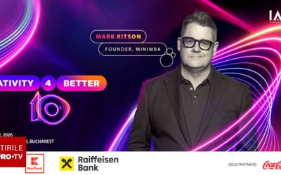 MARK Ritson, star speaker la ediția aniversară Creativity4Better 2026