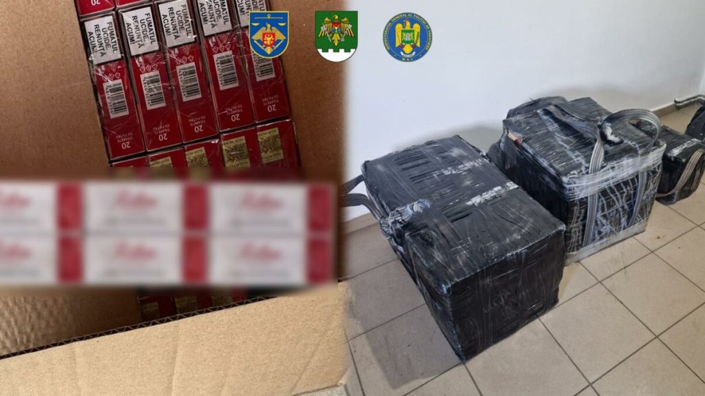 Rețea de contrabandă cu țigări, destructurată în Republica Moldova, cu ajutorul Poliției de Frontieră Română