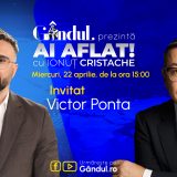Ionuț Cristache revine cu „Ai Aflat!” pe Gândul: Ponta, invitat marți, ora 15
