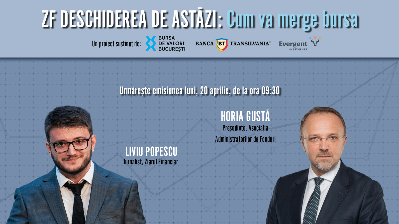 Bursa: Horia Gustă (AAF) analizează trendurile de luni, 20 aprilie 2026