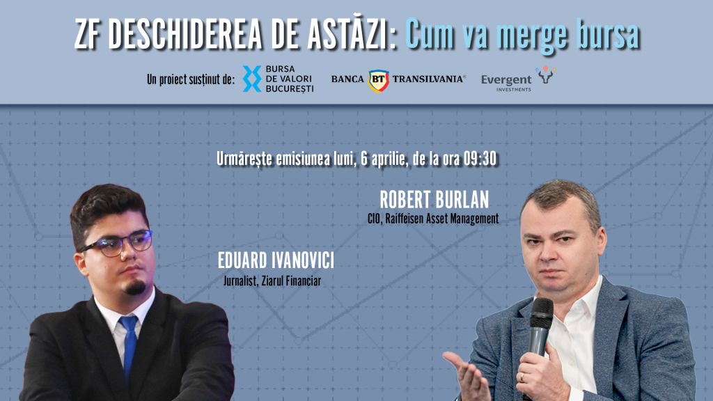 Zf: Deschiderea bursei, luni, la minut: Discuție cu robert burlan (raiffeisen)