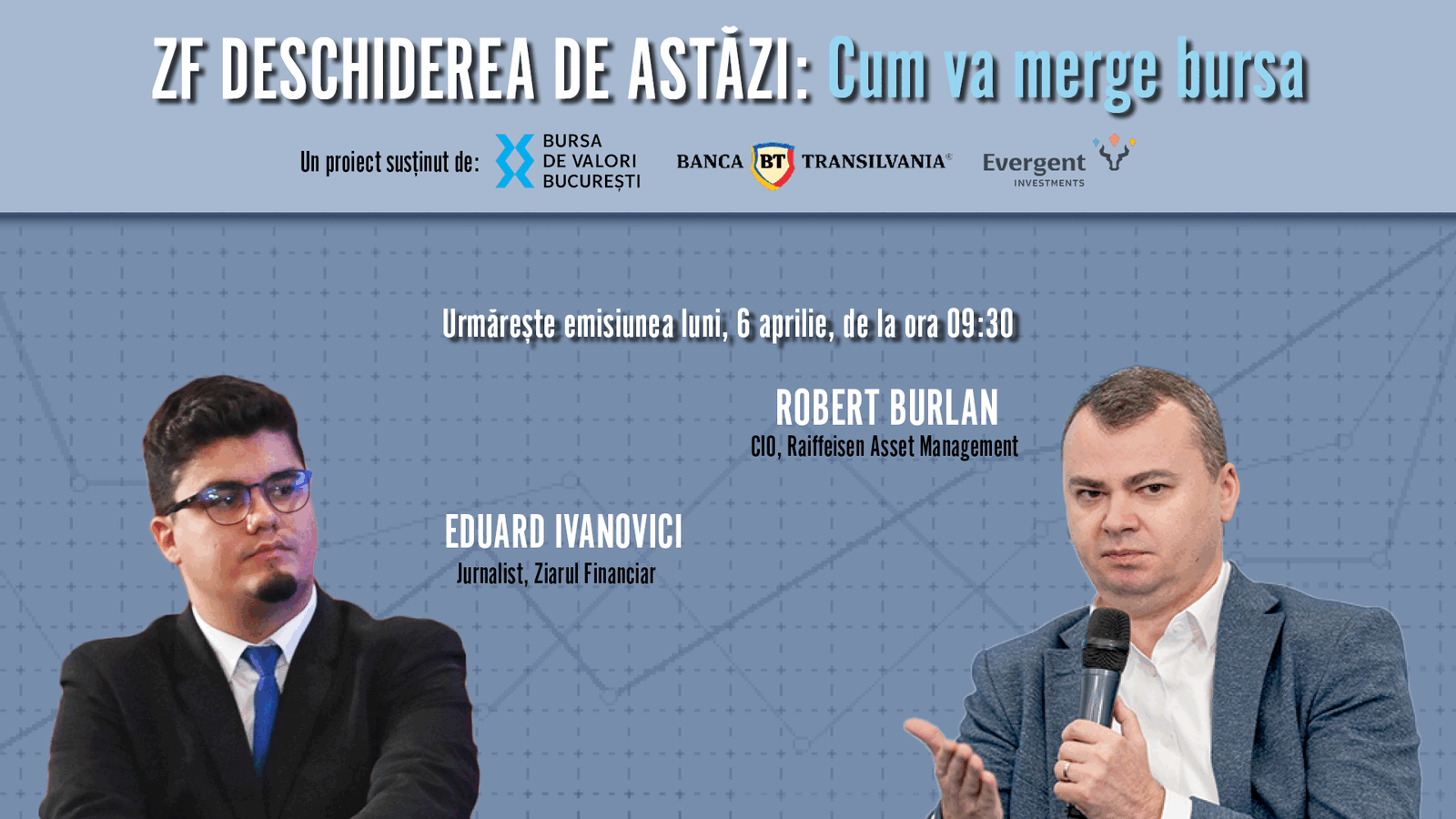 Zf: Deschiderea bursei, luni, la minut: Discuție cu robert burlan (raiffeisen)