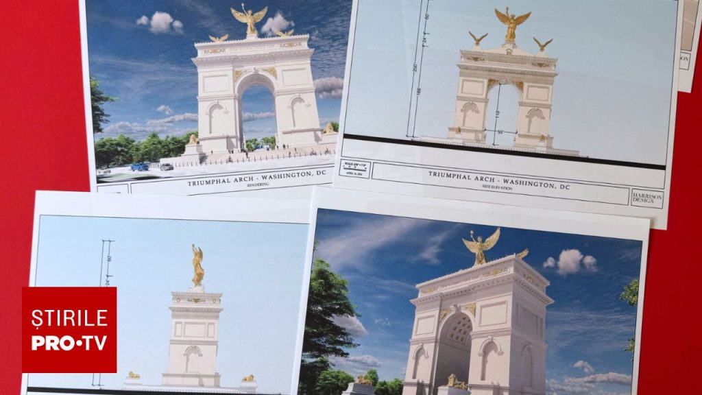 Apar noi imagini cu „Arc-ul lui Trump”: Ce prevede proiectul lui Donald Trump