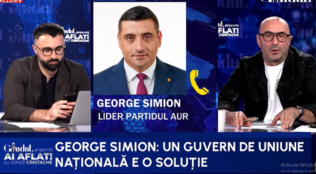 Simion, declarații explozive despre colaborarea cu Georgescu