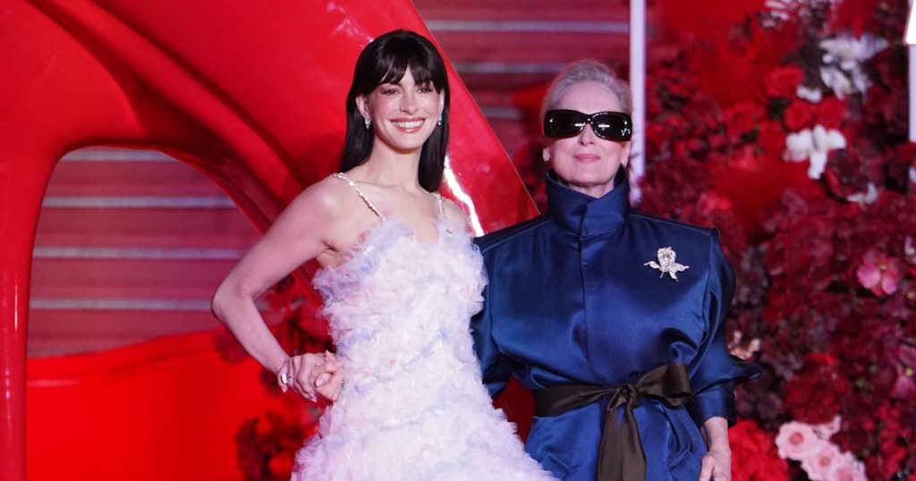 HATHAWAY și STREEP, „îngerașii diavolului” pe covorul roșu: Detalii ascunse