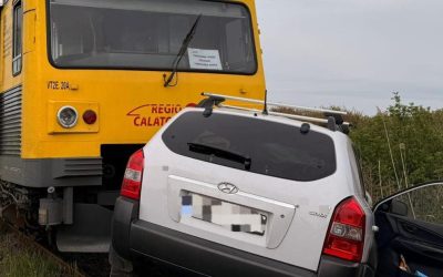 Șofer mort la Peciu Nou, zdrobit de trenul plin cu pasageri