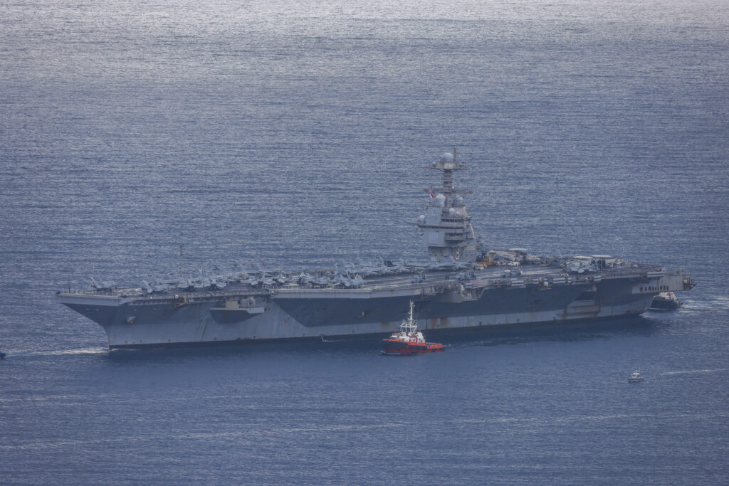 Gigantul USS Gerald Ford, din nou în Orientul Mijlociu