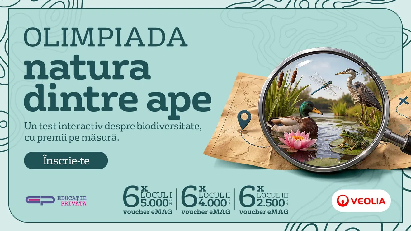 Veolia România continuă olimpiada de biodiversitate „natura dintre ape” la nivel național