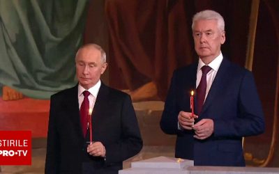 Putin, la slujba de Paște, pe fondul iminent al încheierii armistițiului cu Ucraina