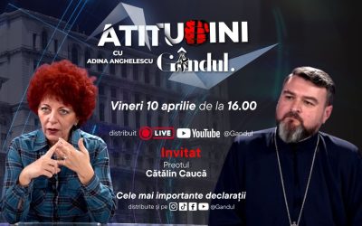 Adina Anghelescu revine cu o emisiune live, invitat părintele Cătălin Caucă