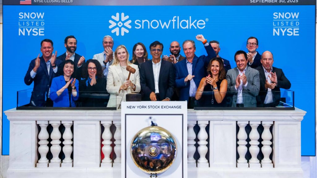 Snowflake, explozie pe bursă: +36% după valul AI, softurile, în febră