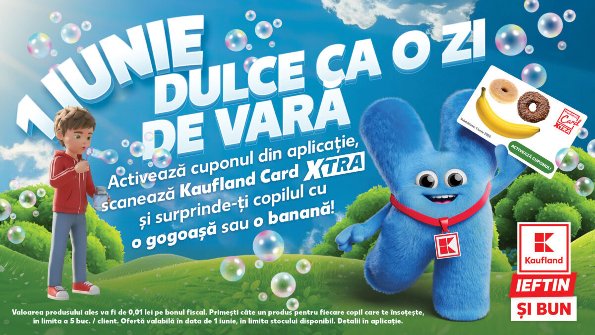 Kaufland răsfață copiii: Dulciuri la 1 ban și reduceri de până la 50% la jucării