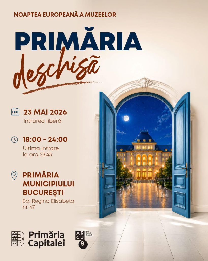 Primăria București, deschisă publicului larg: Ce evenimente ne așteaptă?