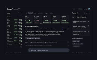 Google Finance, updatat cu inteligență artificială, ajunge în România