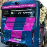 Autobuz Autonom din Suedia, o singură călătorie și… Accident cu tramvaiul