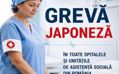 Sanitas: Grevă japoneză, amenințare cu revoltă generală în sănătate