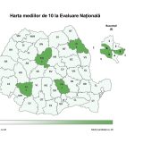 Medii 10 la Evaluarea Națională: Apocalipsă/Doar 7 elevi pe țară, 37 de județe goale